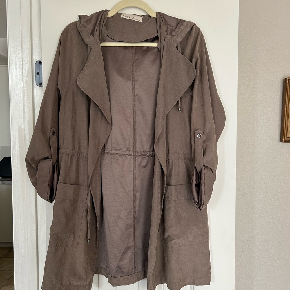 Women's Brown Hooded Jacket